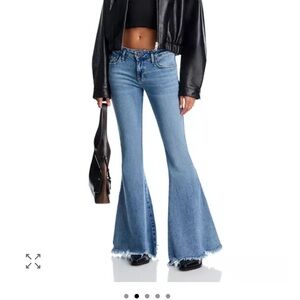 Free People Blue Flare Jeans